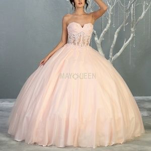 NWT PROM STRAPLESS EVENING BALL GOWN, MAUVE, BURGUNDY, PINK, BLUE